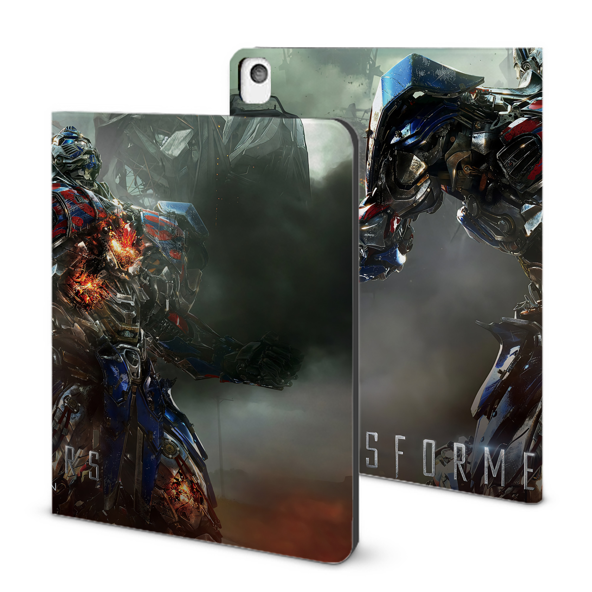 （画像用） Transformers トランスフォーマー IPadケース ペンホルダー付き ブックスタイルデザイン